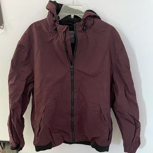 heavy parka - maroon